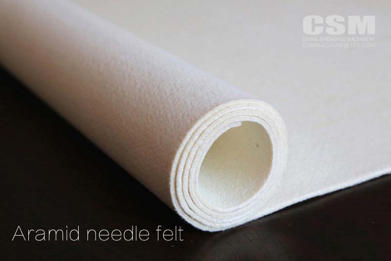 Aramid needle felt